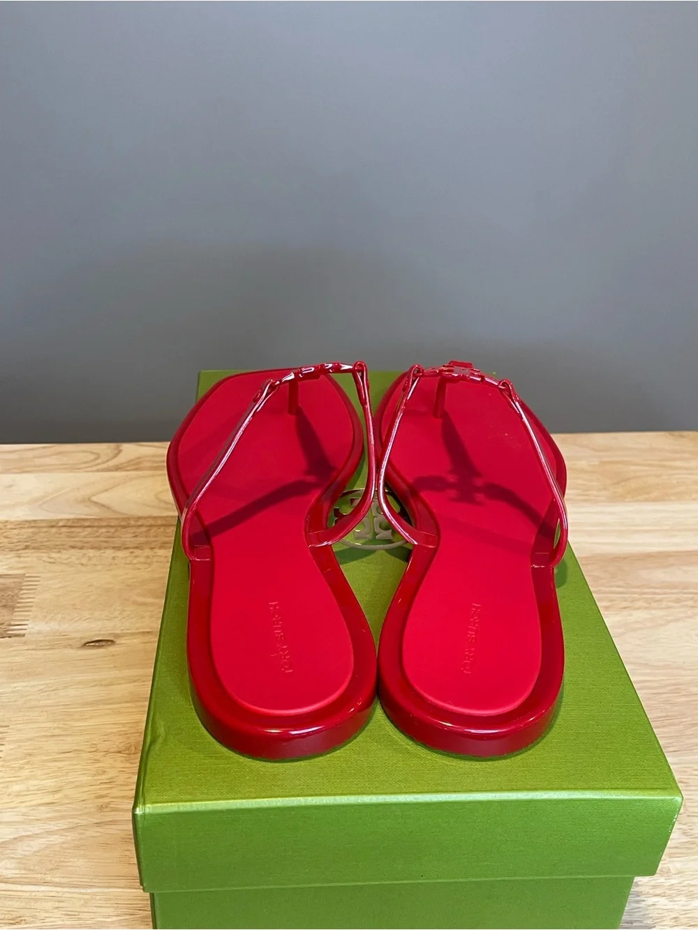 Tory Burch Roxanne Jelly Sandals (Brilliant Red, size 10) NIB
